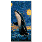 Whale Jump - Paint by Numbers